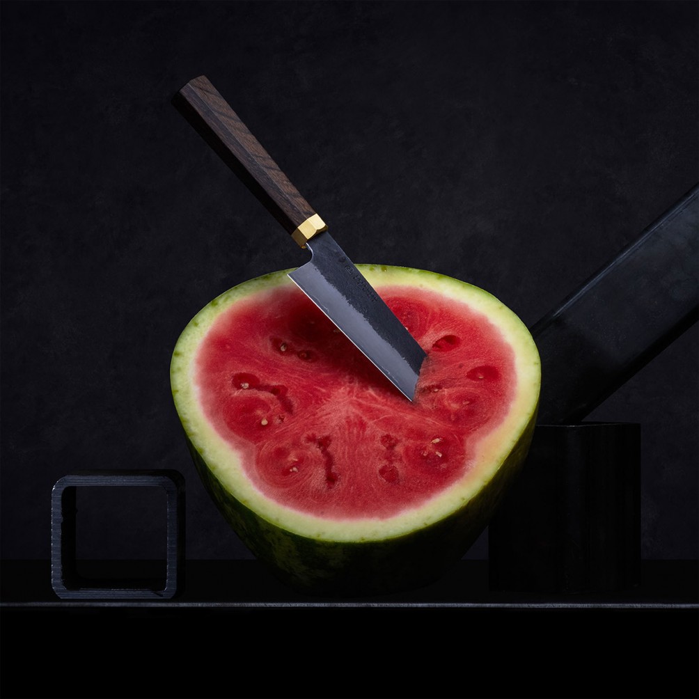 Gyuto LS185 chef knife collaboration with Blenheim Forge. Gyuto LS185 chef knife collaboration with Blenheim Forge.