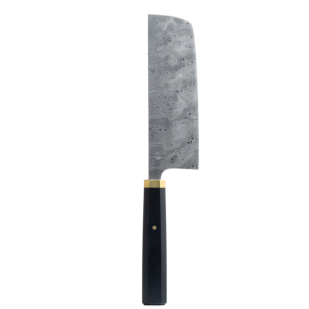 Nakiri LS150 limited edition Damasteel chef's vegetable knife by Andersson Copra. Nakiri LS150 limited edition Damasteel chef's vegetable knife by Andersson Copra.