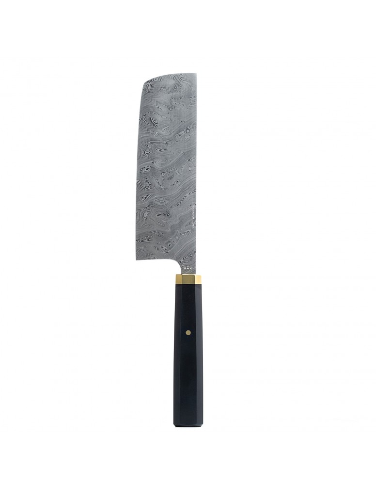 Nakiri LS150 limited edition Damasteel chef's vegetable knife by Andersson Copra.
