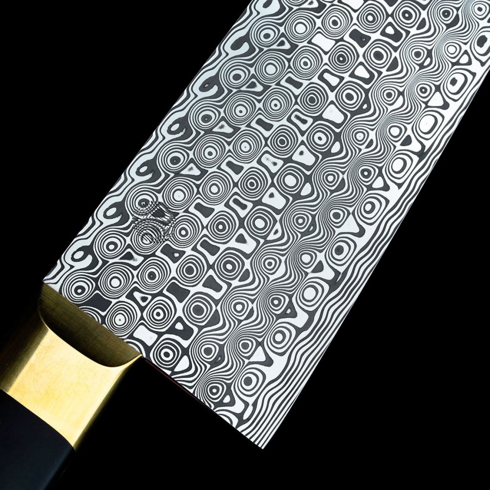 LS626 Classic Chef Knife limited edition in Damasteel stainless damascus.