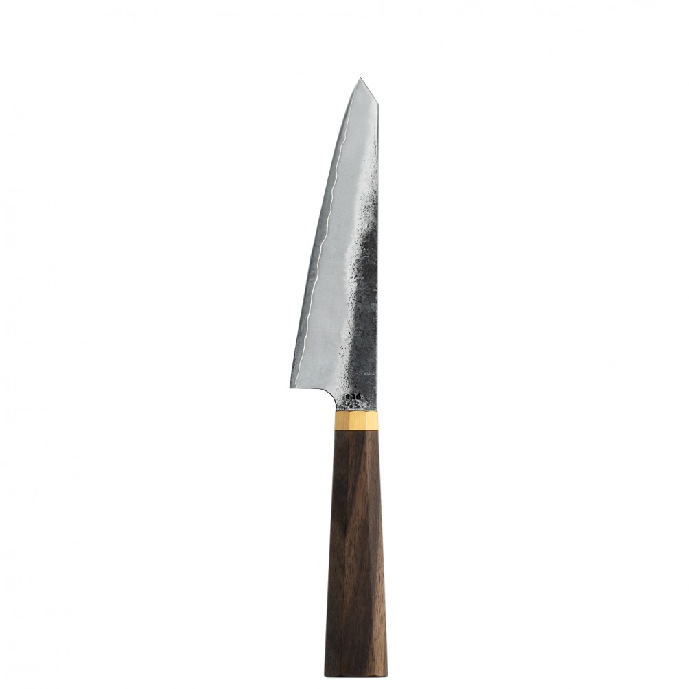 Honesuki LS150 chef's utility knife collaboration with Blenheim Forge. Honesuki LS150 chef's utility knife collaboration with Blenheim Forge.