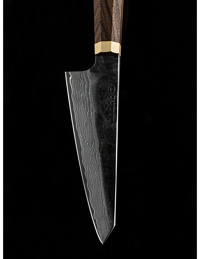 Honesuki LS150 Damascus Limited Edition. A chef's boning knife collaboration with Blenheim Forge.